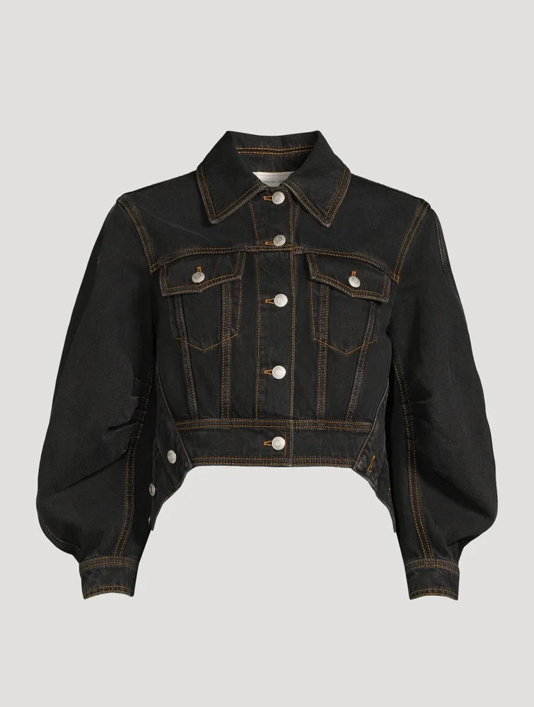 Cocoon Cropped Denim Jacket