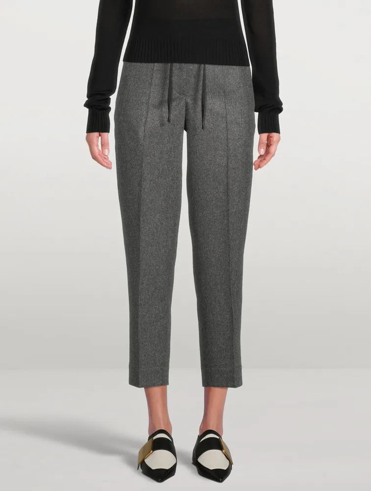 Wool Cropped Pants