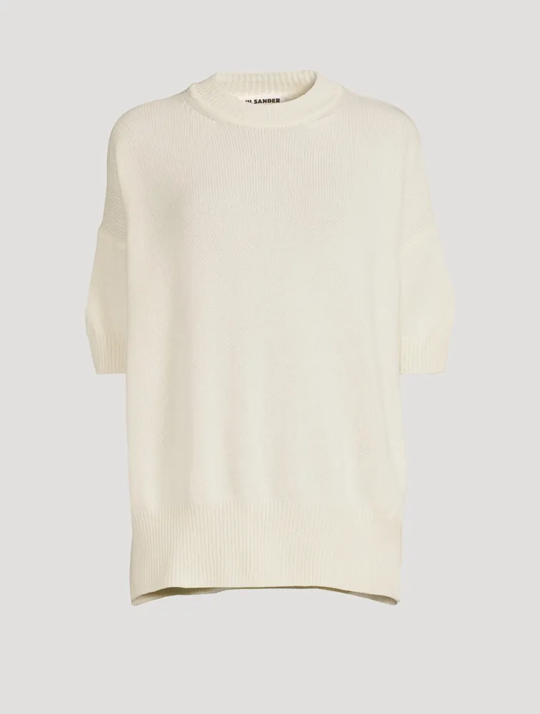 Cashmere Short-Sleeve Sweater