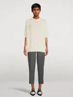 Cashmere Short-Sleeve Sweater