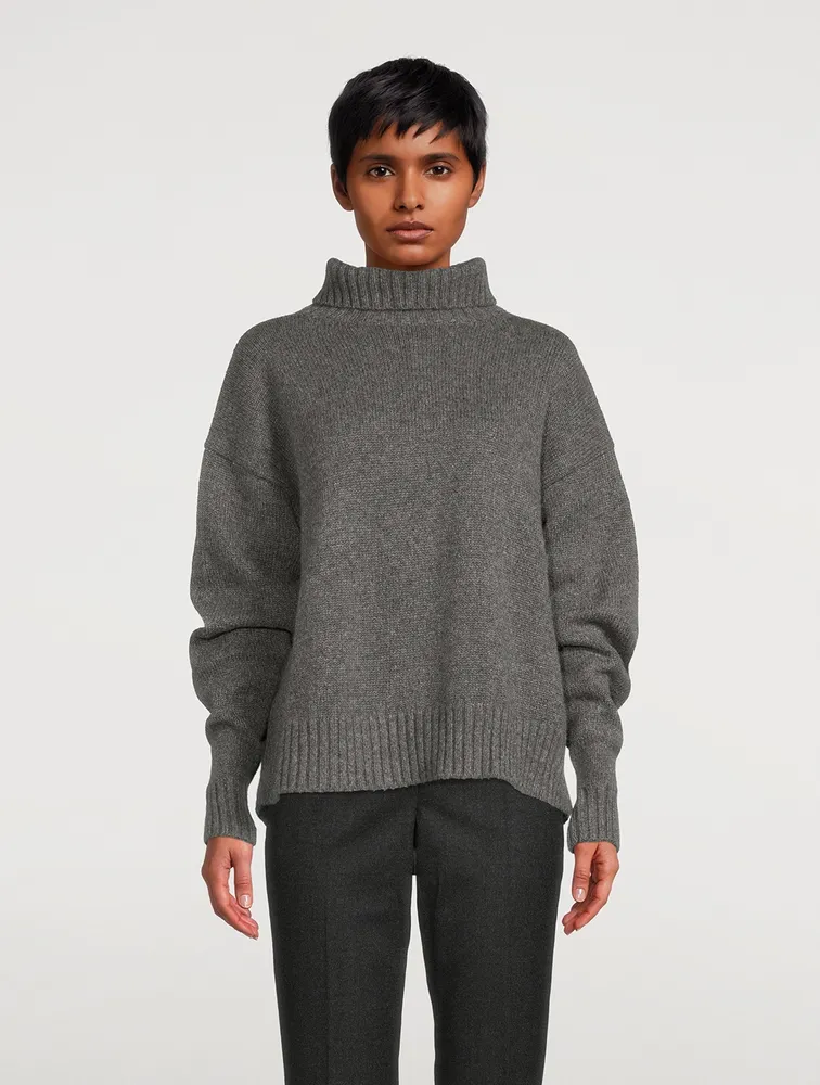 Cashmere And Cotton Turtleneck Sweater