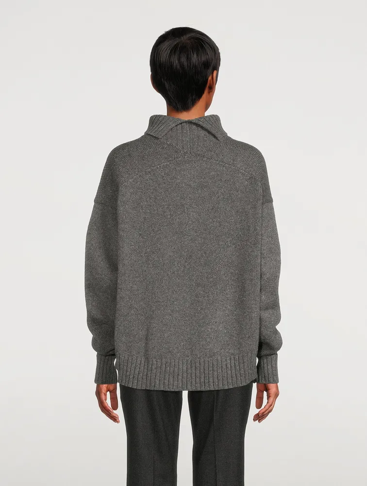 Cashmere And Cotton Turtleneck Sweater