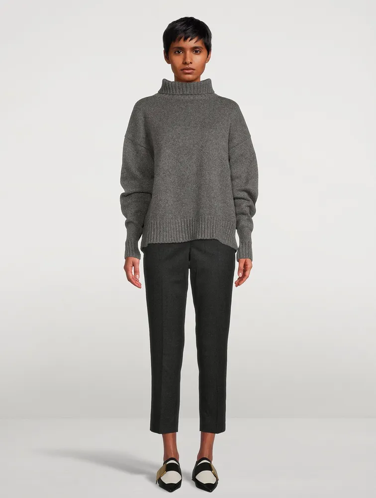 Cashmere And Cotton Turtleneck Sweater