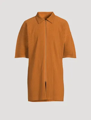 June Short-Sleeve Zip Shirt