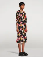 Cady Midi Dress Windblown Print