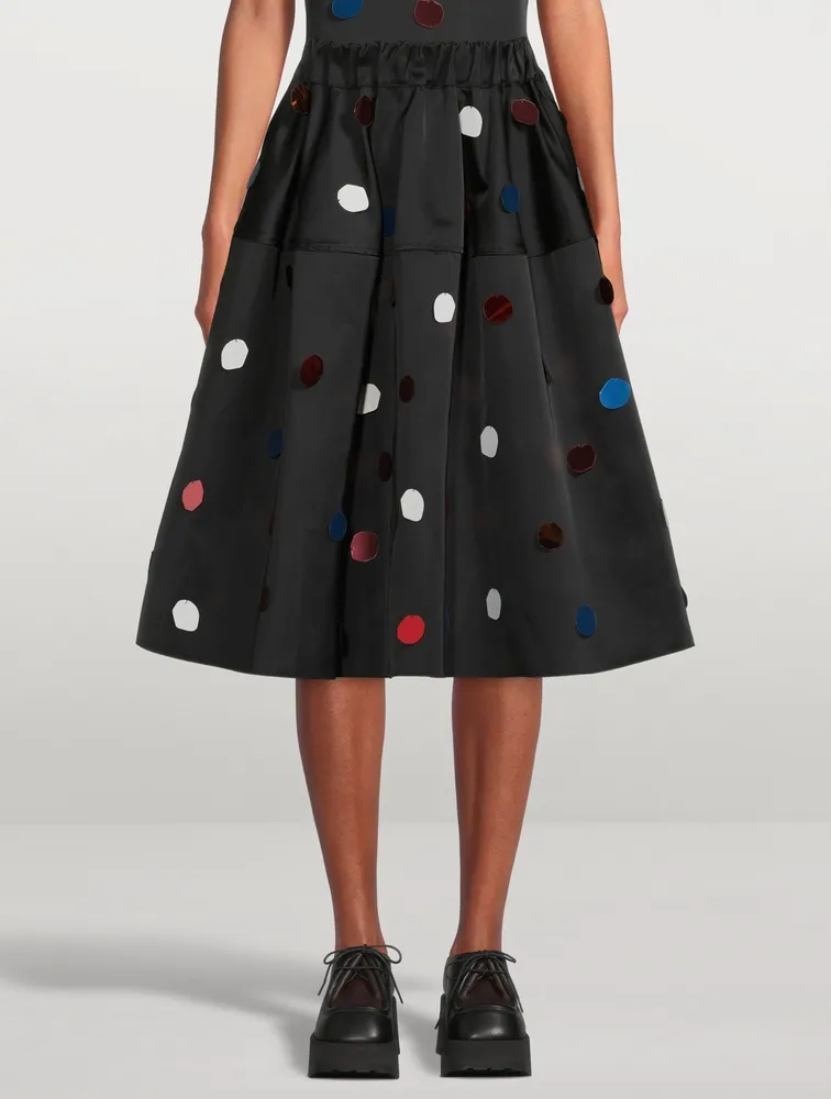 Balloon Midi Skirt With Sequins