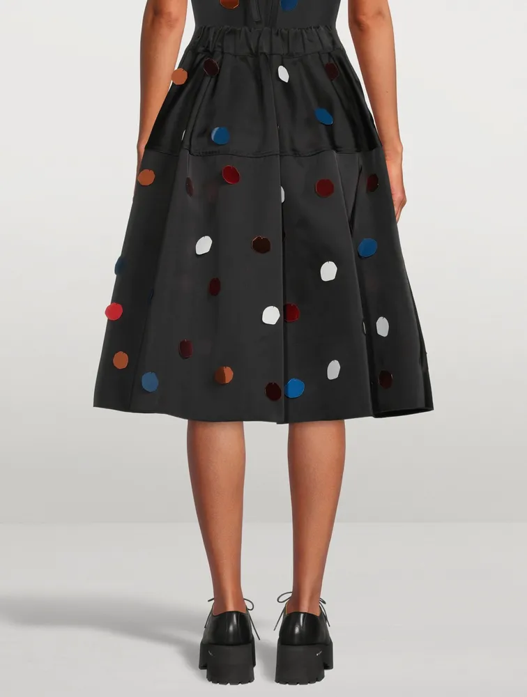 Balloon Midi Skirt With Sequins