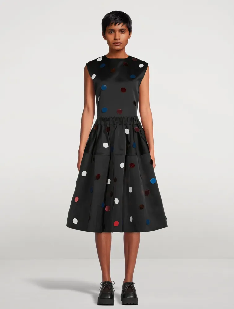 Balloon Midi Skirt With Sequins