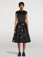 Balloon Midi Skirt With Sequins