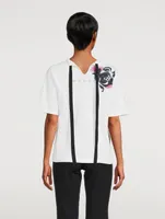 T-Shirt With Ribbon Tie