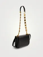 VLOGO Stud Leather Shoulder Bag