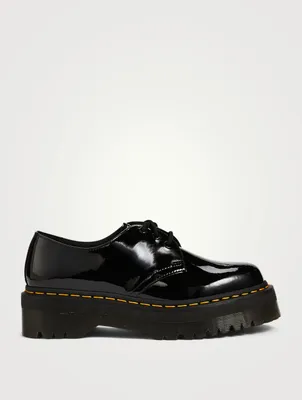 1461 Quad Patent Leather Platform Derby Shoes