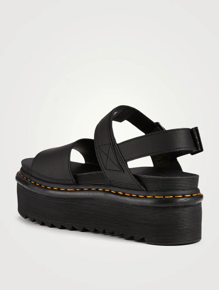 Voss Quad Leather Platform Sandals
