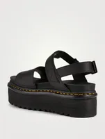Voss Quad Leather Platform Sandals