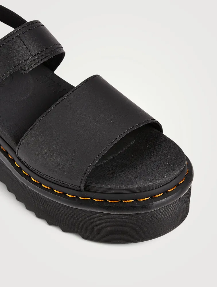 Voss Quad Leather Platform Sandals
