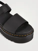 Voss Quad Leather Platform Sandals