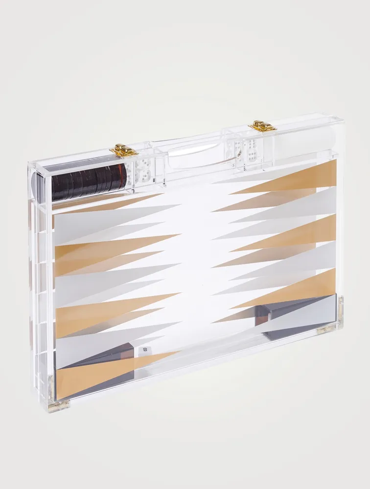 Lucite Backgammon Game Board