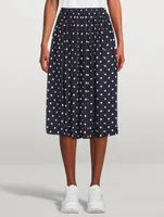 Midi Skirt Polka Dot Print