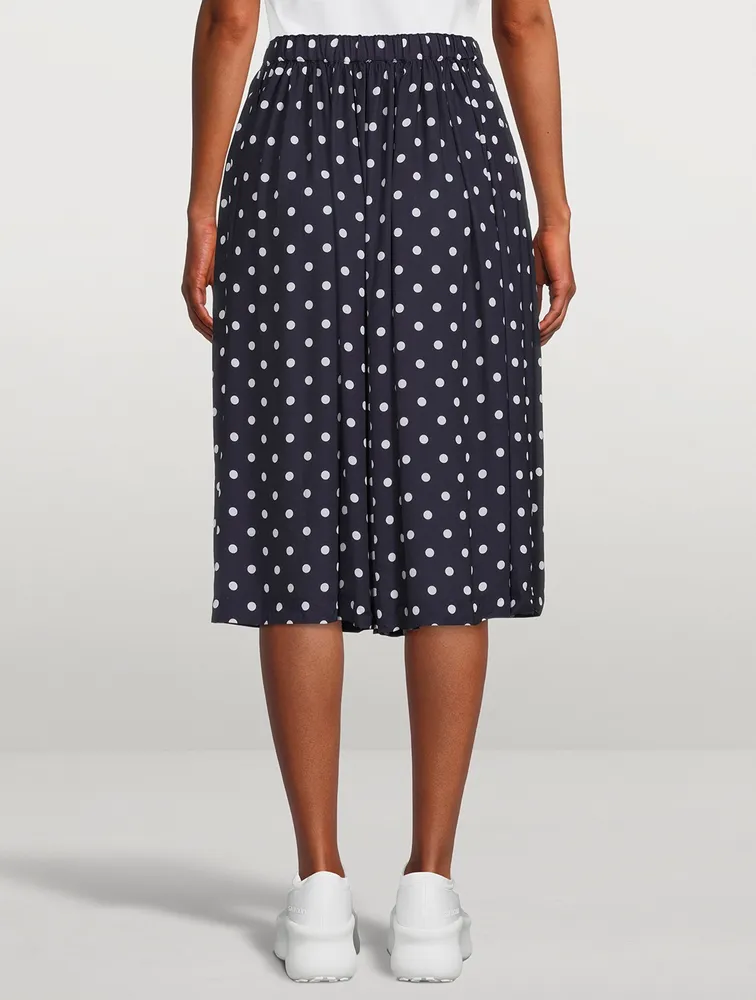 Midi Skirt Polka Dot Print