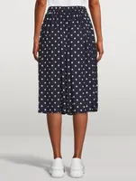 Midi Skirt Polka Dot Print