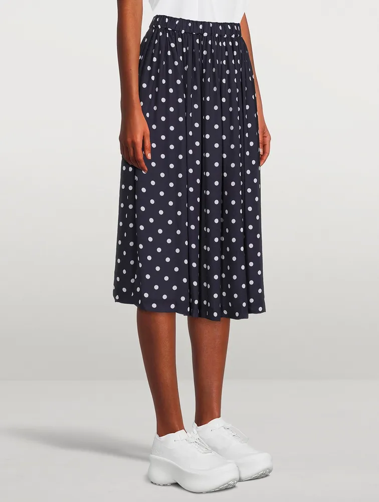 Midi Skirt Polka Dot Print