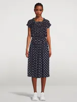 Midi Skirt Polka Dot Print