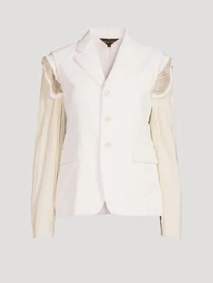 Exposed-Seam Blazer