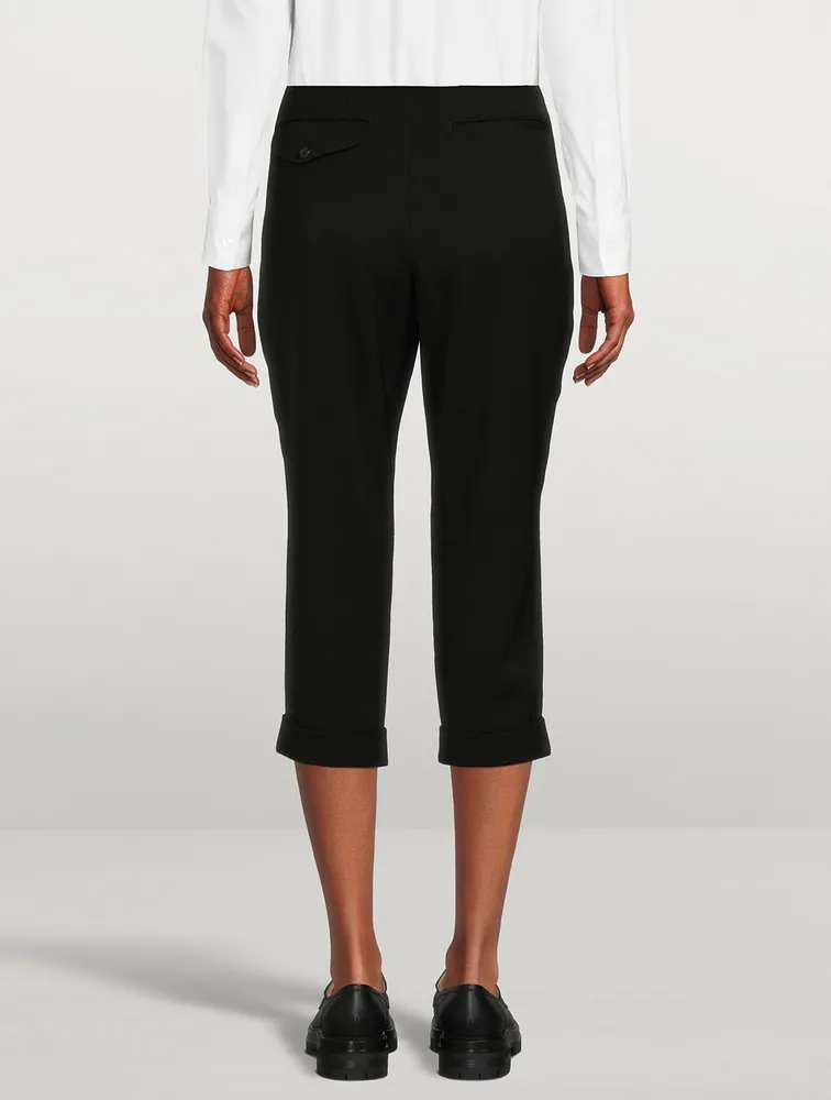 Cropped Wool Trousers