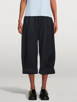 Cropped Wool Trousers