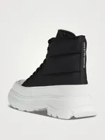 Tread Slick Puffer Canvas Platform High-Top Sneakers