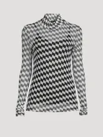 PXL Mesh Mockneck Top