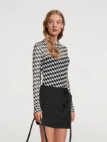 PXL Mesh Mockneck Top