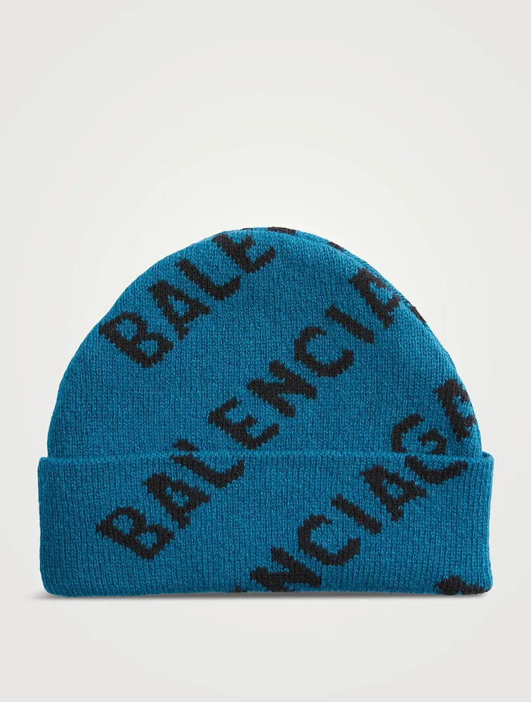 Logo Jacquard Wool Beanie