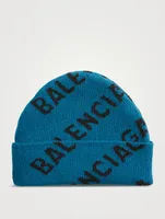 Logo Jacquard Wool Beanie