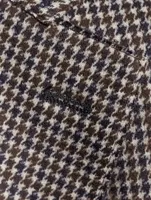 Jersey Jacket Houndstooth Print