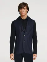 Wool Knit Flannel Jacket