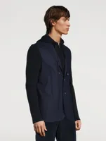 Wool Knit Flannel Jacket