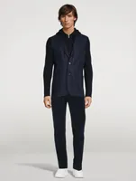 Wool Knit Flannel Jacket
