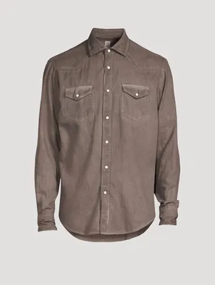 Cotton And Wool Western Shirt