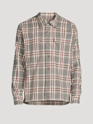 Flannel Overshirt Check Print