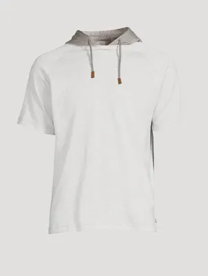 Cotton T-Shirt With Hood