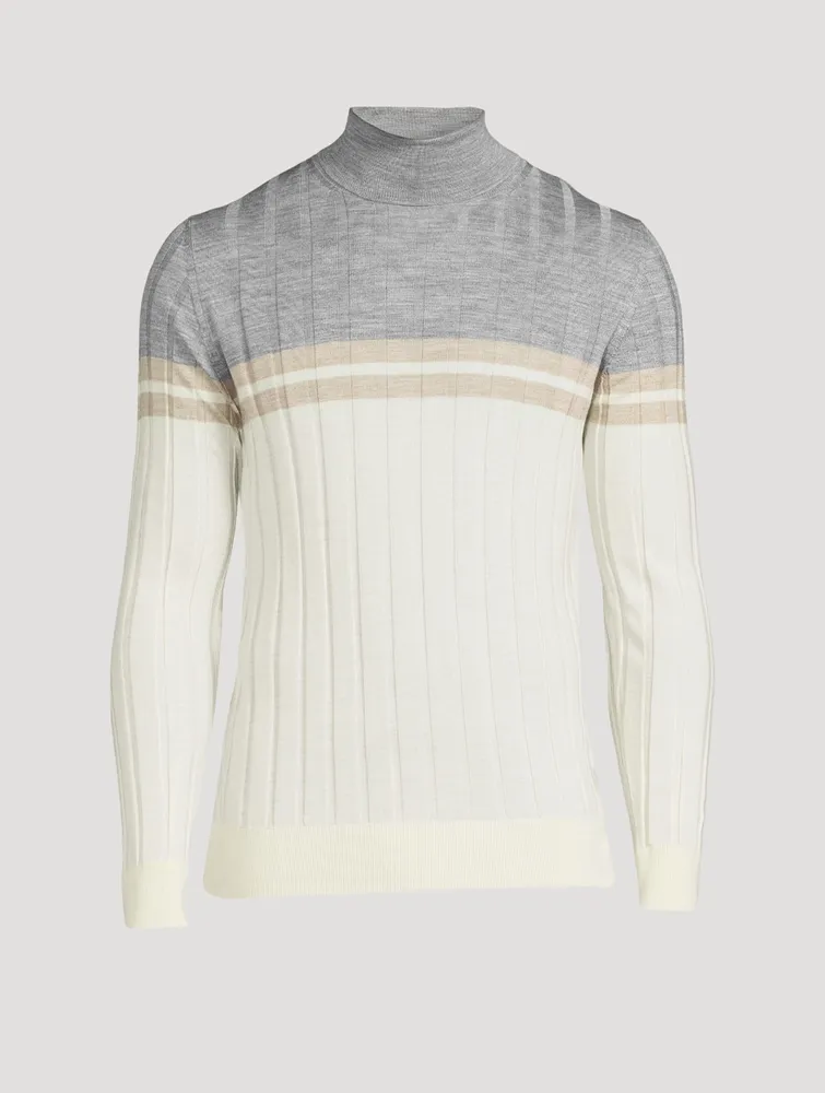 Wool And Silk Turtleneck Sweater