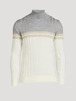 Wool And Silk Turtleneck Sweater