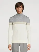 Wool And Silk Turtleneck Sweater
