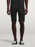 Cotton Stretch Shorts With Trim