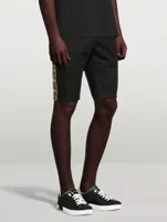 Cotton Stretch Shorts With Trim