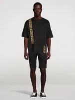 Cotton Stretch Shorts With Trim