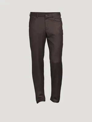 Wool Five-Pocket Dress Pants