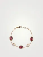 Serpent Bohème Five Motif Bracelet With Garnet And Diamonds
