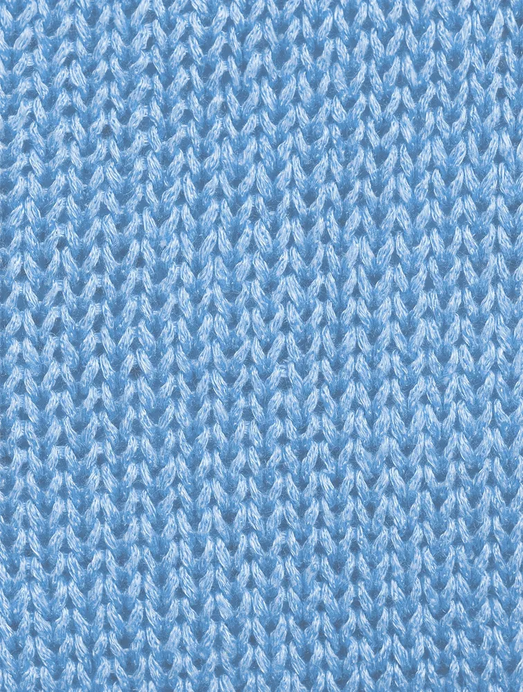 Linen Knit V-Neck Sweater